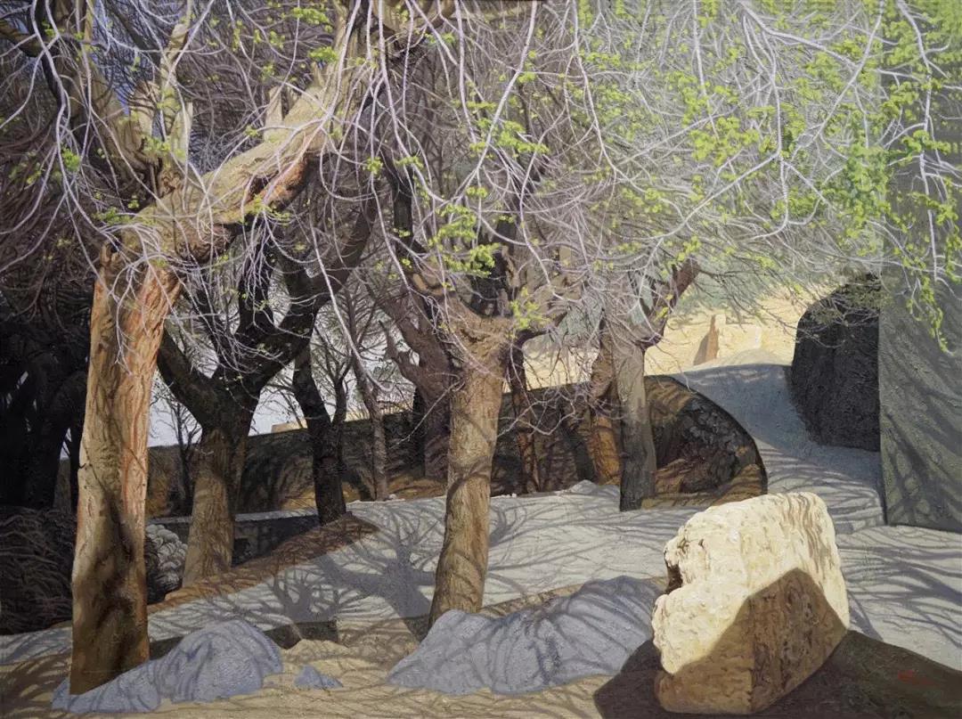 胡宁  金川初春  布面油画  160X120cm  2014年.jpg