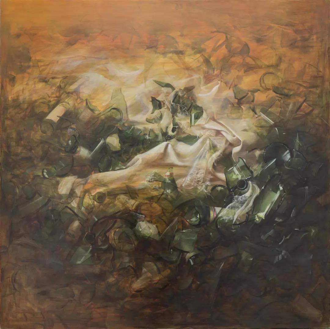 杨炼  殇系列2  布面油画  150X150cm  2016年.jpg