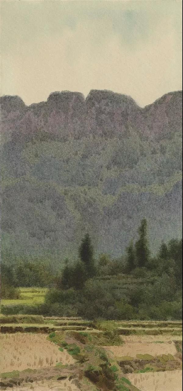 黟县屏山写生（一） 35x17cm  2014年.jpg