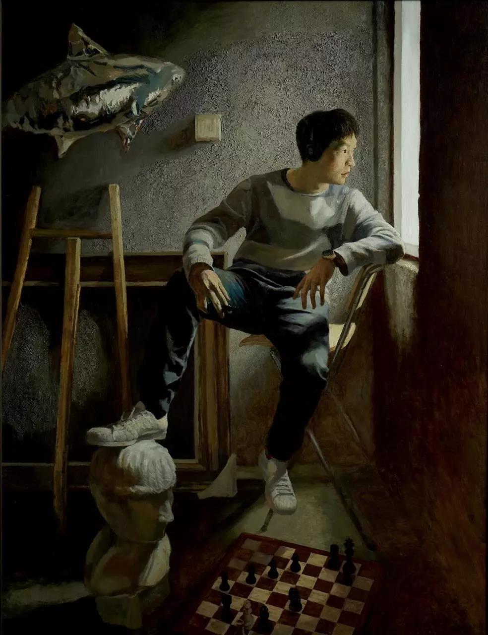 杨子文  我23岁  布面油画  170X130cm  2018年.jpg