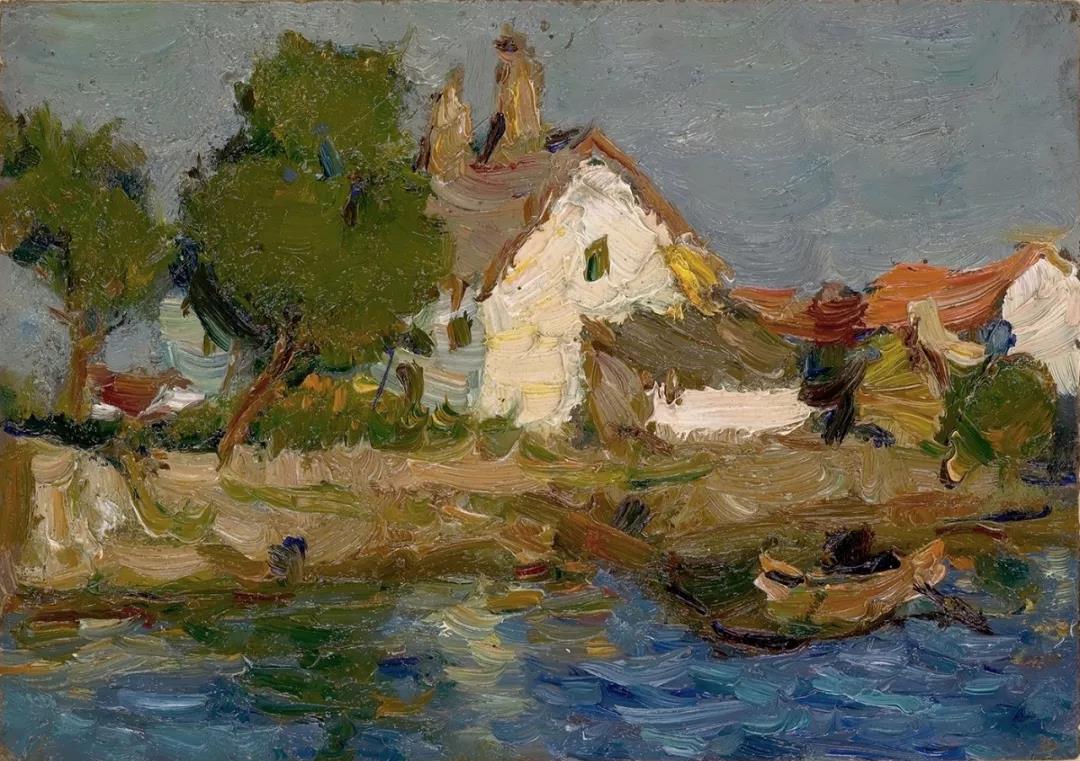 渔村  14x19.5cm  1981年.jpg