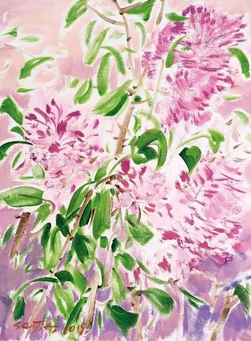 醒春есна наступает 布面油画 х.м  70cm×50cm  2019.jpg