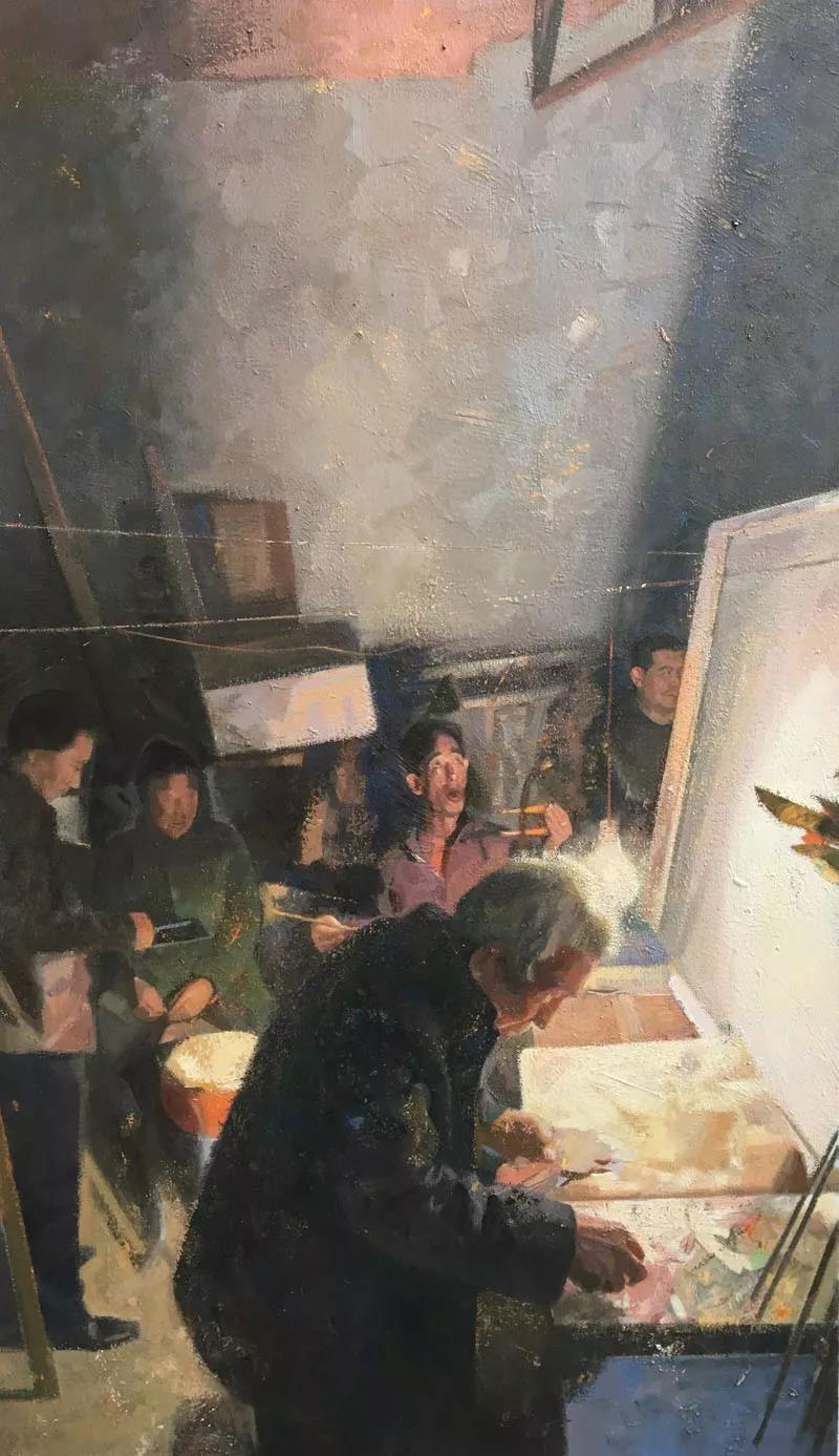 回声  布面油画  88X15cm  2018年.jpg
