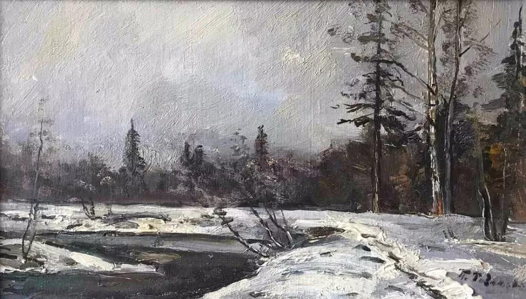 冬日Зима  纸板油画 к.м  33cmx18.5cm 1912.jpg