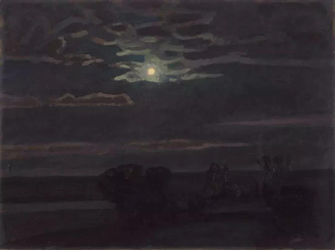 月亮之夜Лунная ночь 布面油画 х.м 56cm×76cm 2000.jpg