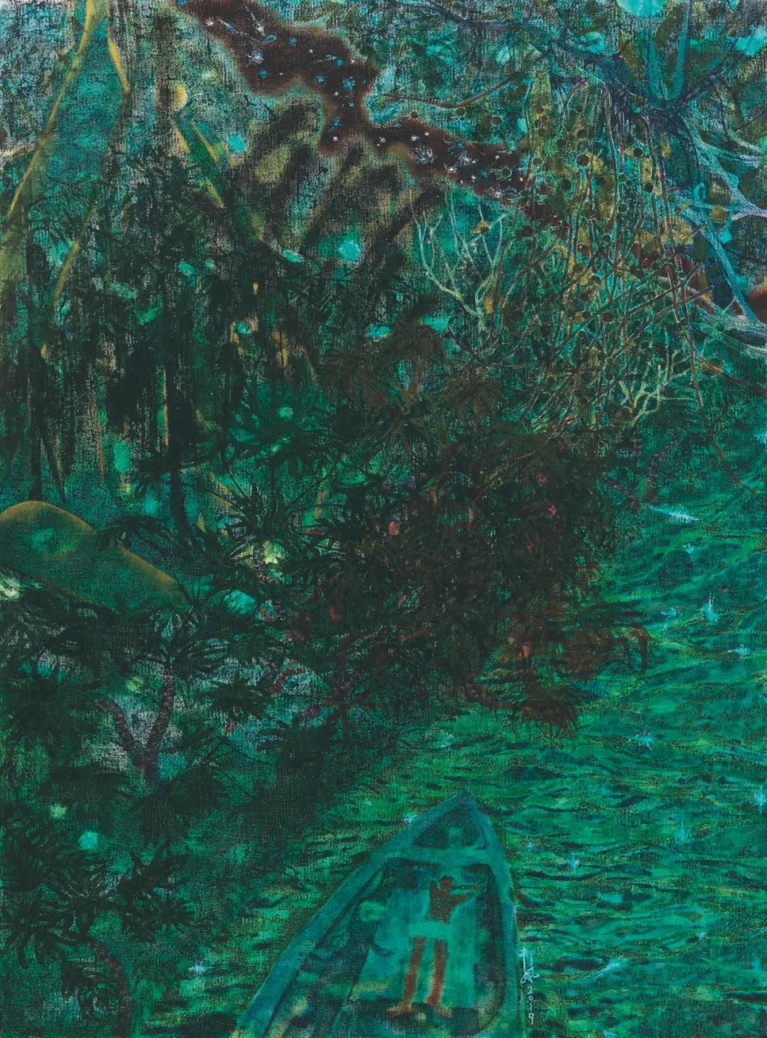 柳风  望空2  布面油画  150x100cm  2019年.jpg