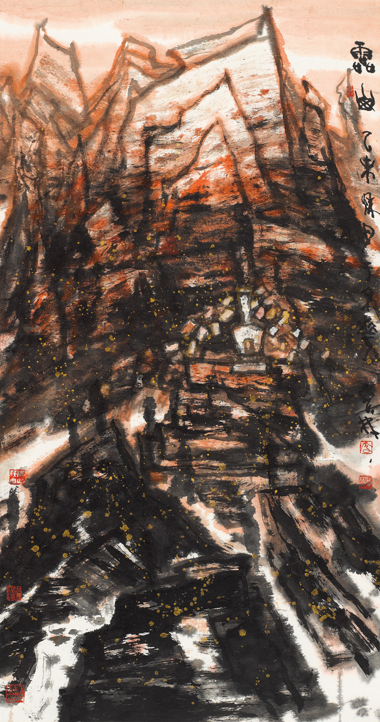 李宝林《灵山》 143.5cm×75.5cm 2015年 副本副本.jpg