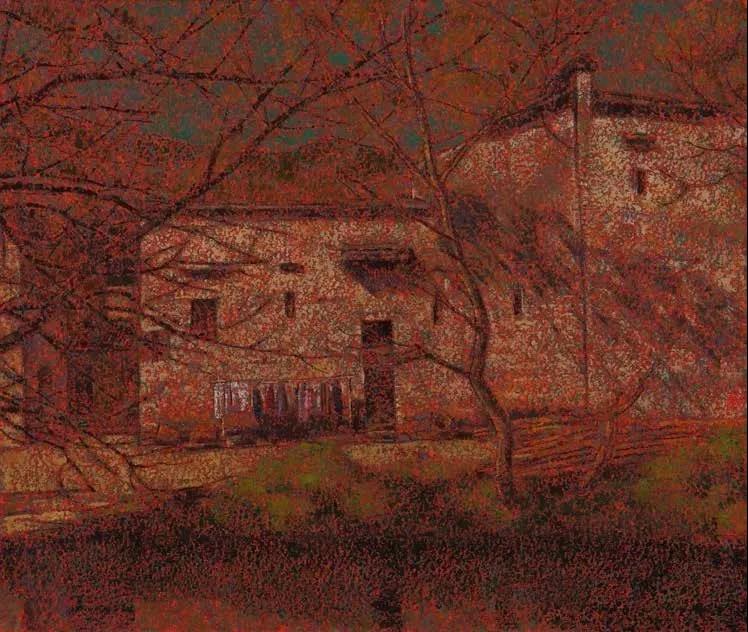 庆源初秋Ранняя осень в селе Цинюань  布面油画 х.м  61cm×73cm  2019.j