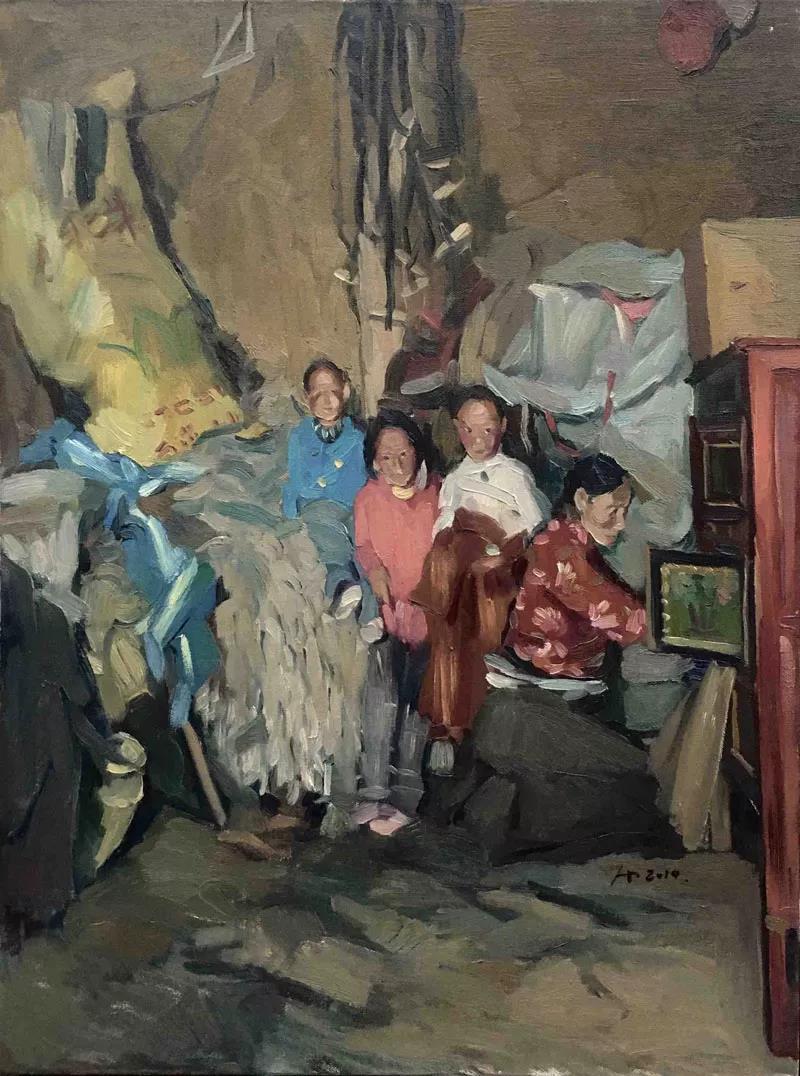 那曲之子   布面油画  80X60cm  2017年.jpg