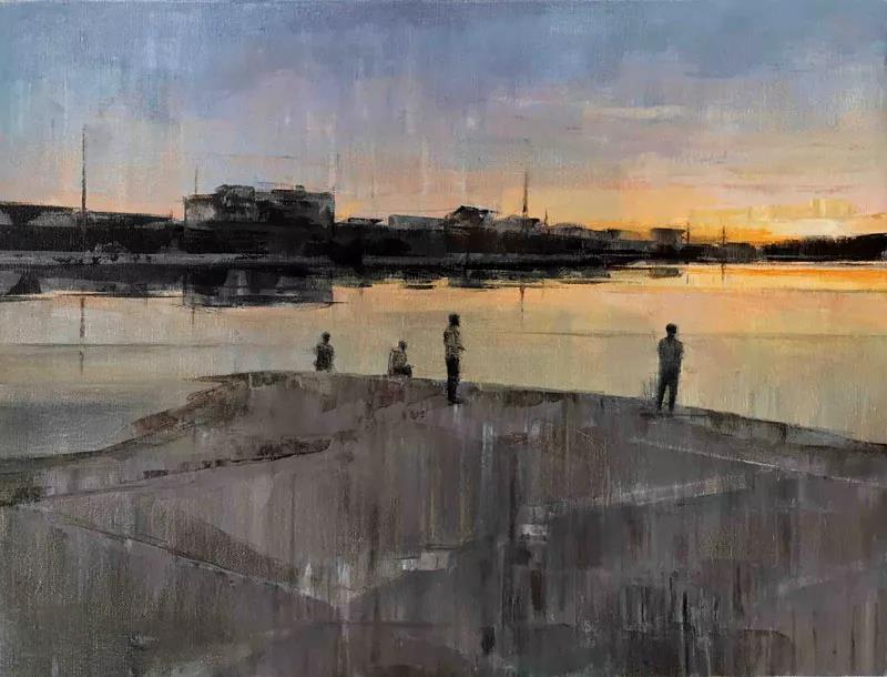 通惠河  布面油画  60X80cm  2018年.jpg
