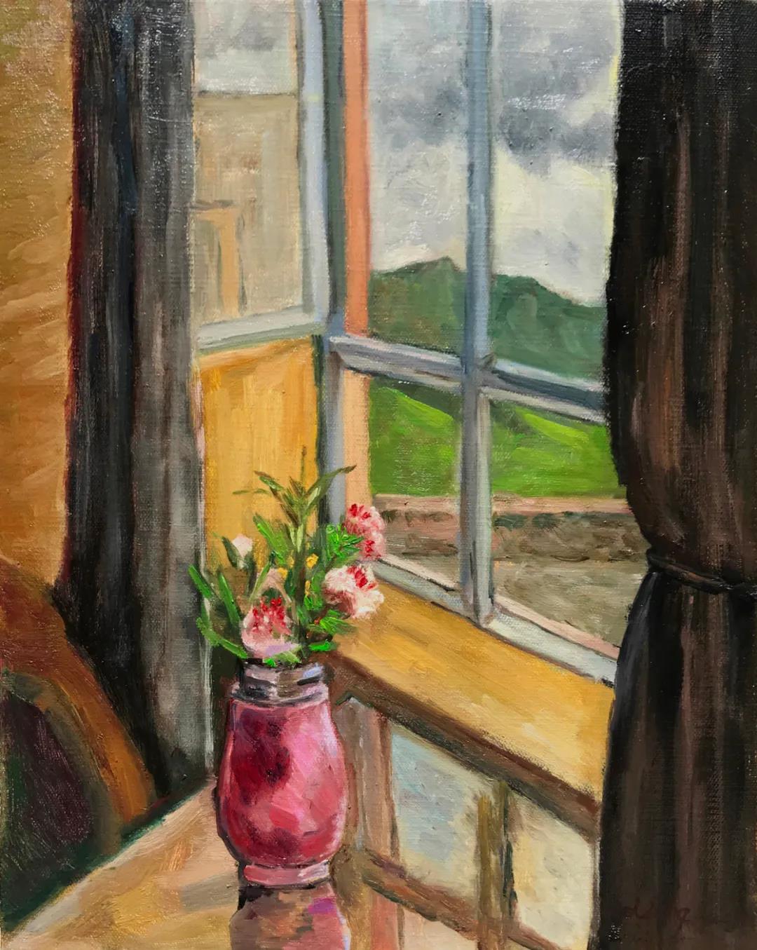 狼毒花  布面油画  50x40cm  2020年.jpg