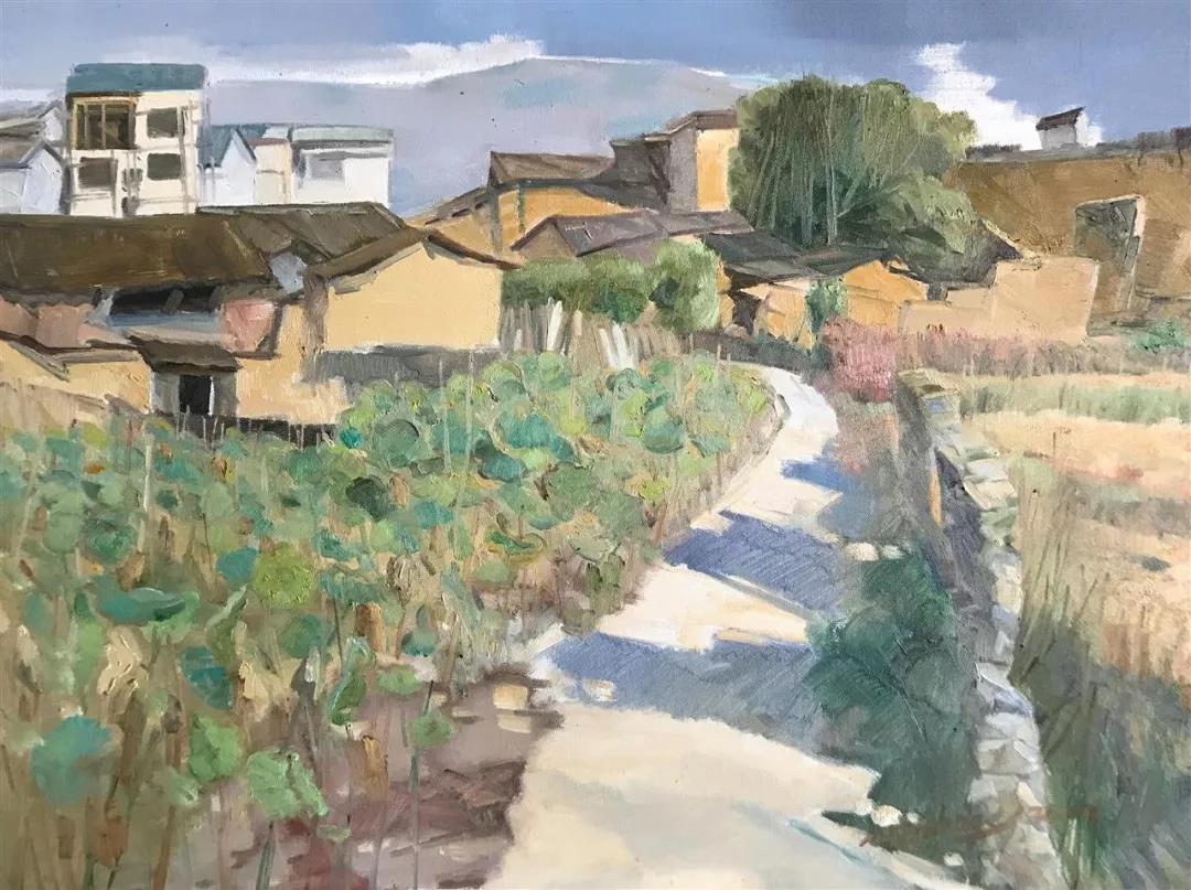 五夫印象 布面油画 80×60cm 2019年.jpg