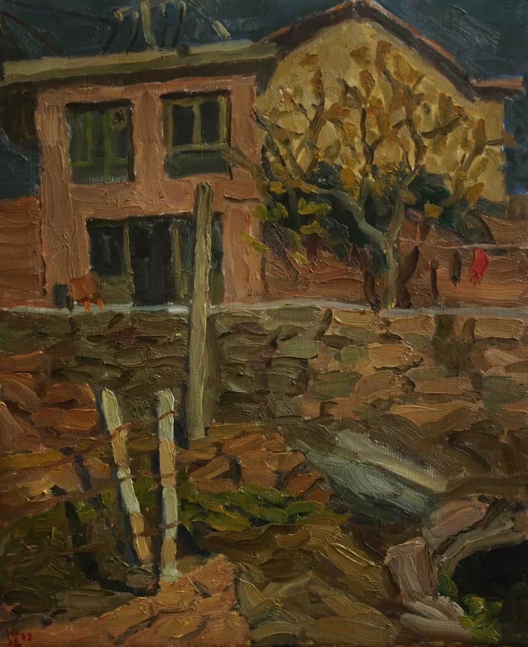 阳光下  布面油画  40X30cm  2018年.jpg