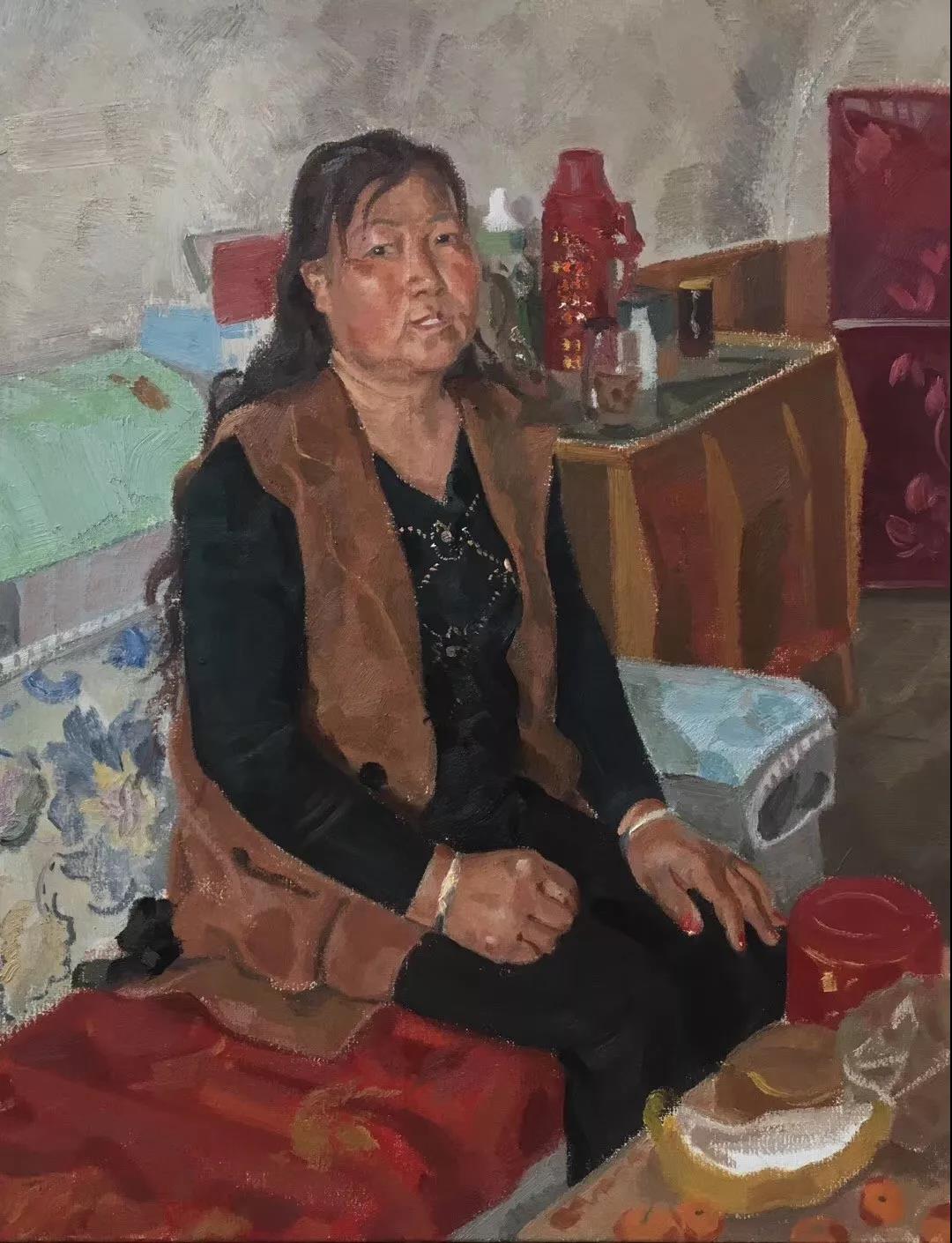 刘大姐  布面油画  40X30cm  2017年.jpg