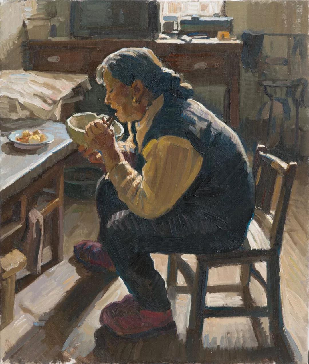 暖阳  布面油画  54X46cm  2016年.jpg