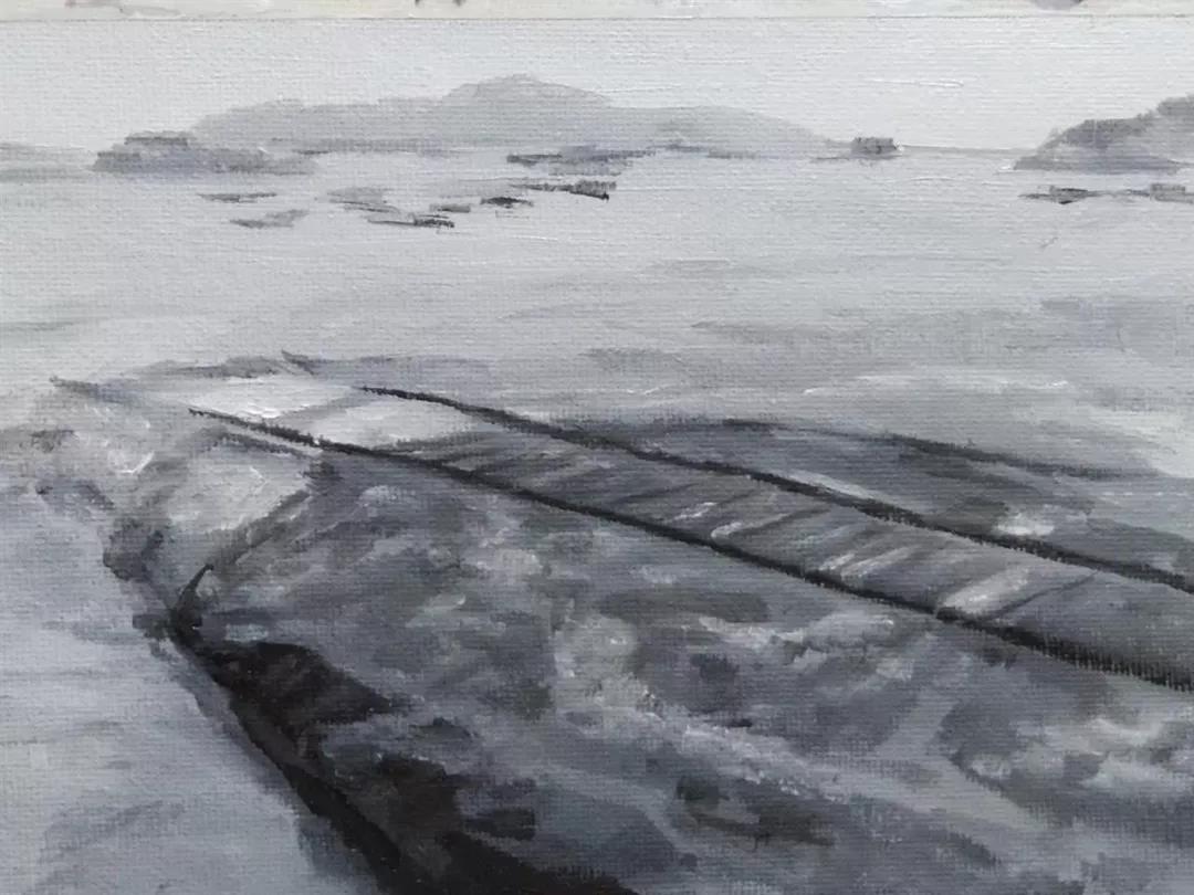 船厂一角1  布面油画  24x30cm  2019年.jpg