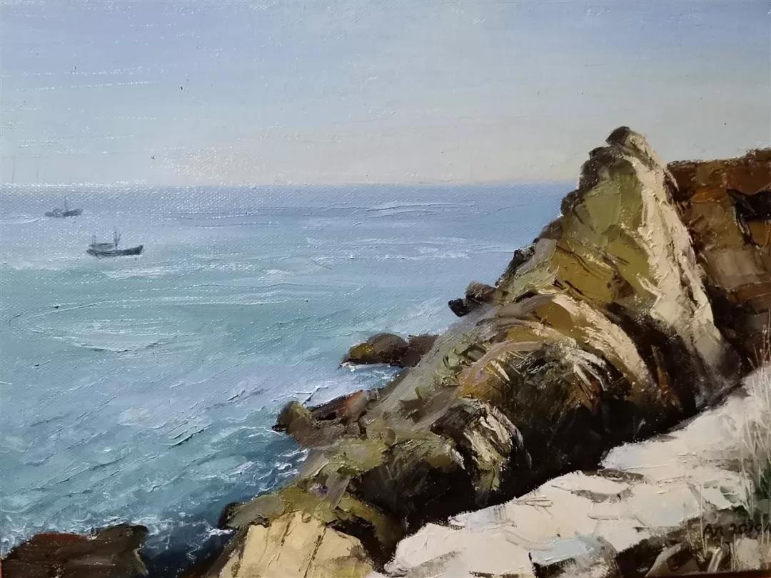 观海  布面油画  30x40cm  2019年.jpg