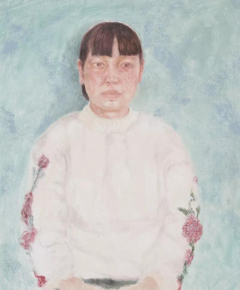 曲子女娃  布面油画  60X50cm  2017年.jpg