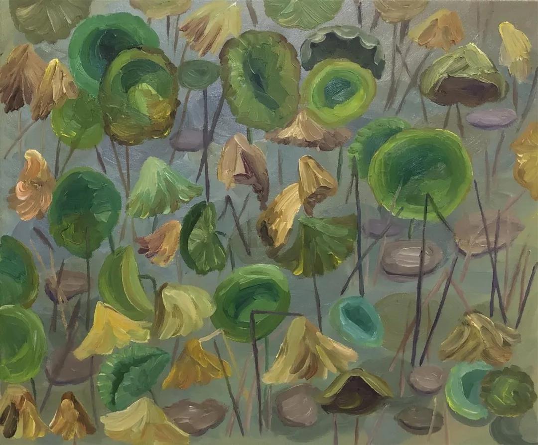 荷 布面油画 50×60cm 2019年.jpg