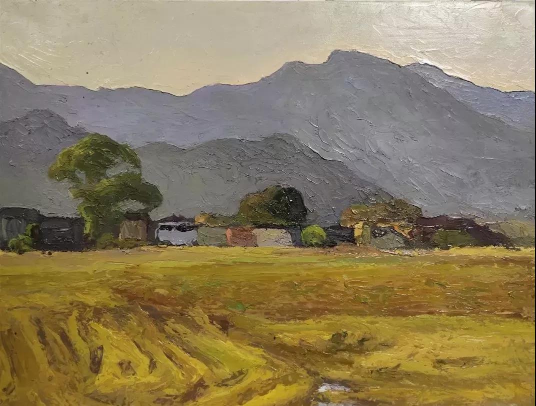 黄昏 布面油画 30×40cm 2019年.jpg