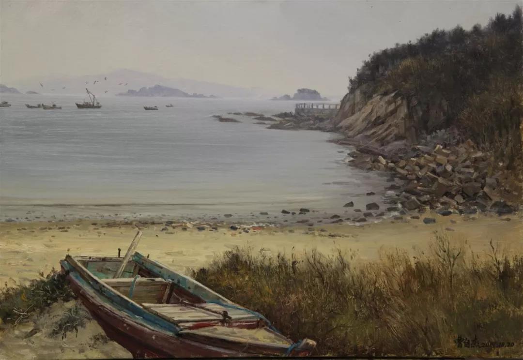 潮起潮落  布面油画  40x50cm  2019年.jpg