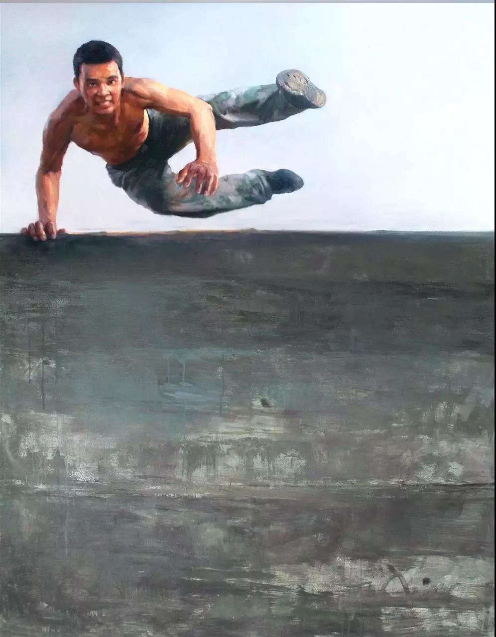 邹积平  飞跃  布面油画  160X132cm  2017年.jpg