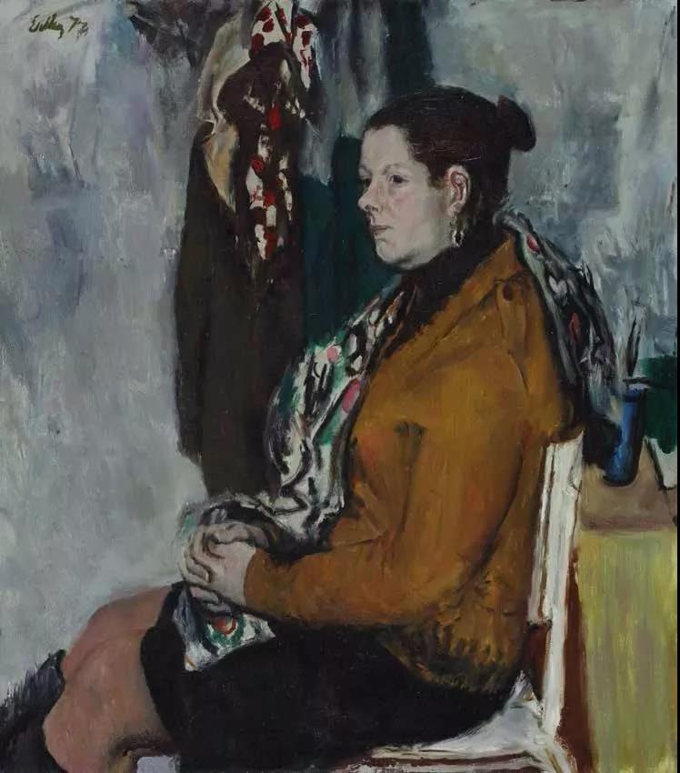 女人肖像Портрет женщины 布面油画 х.м 75.5cm×66cm 1950.jpg