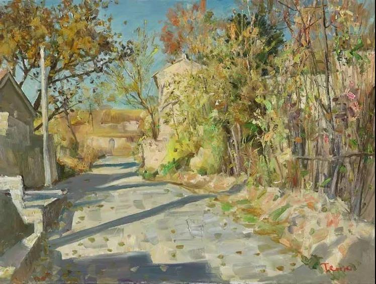 午后的阳光солнце после полудня  布面油画 х.м  80cm×50cm 2012.jpg