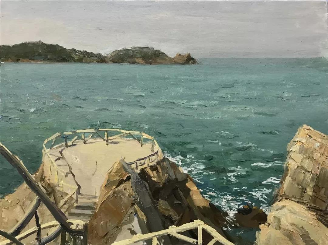 海风  布面油画  30x40cm  2019年.jpg