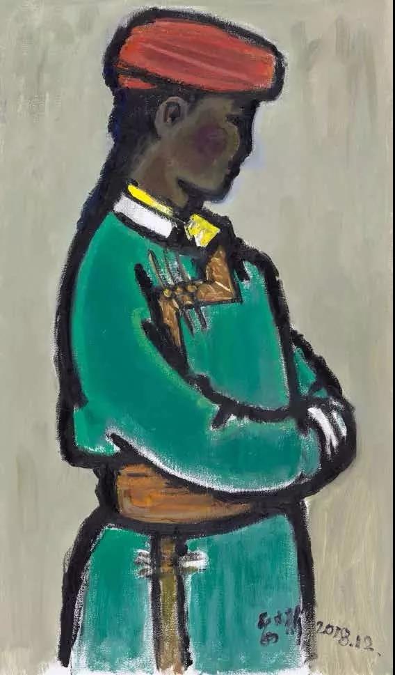 沙日娜Ша Жина 布面油画 х.м 120cm×70cm  2008.jpg