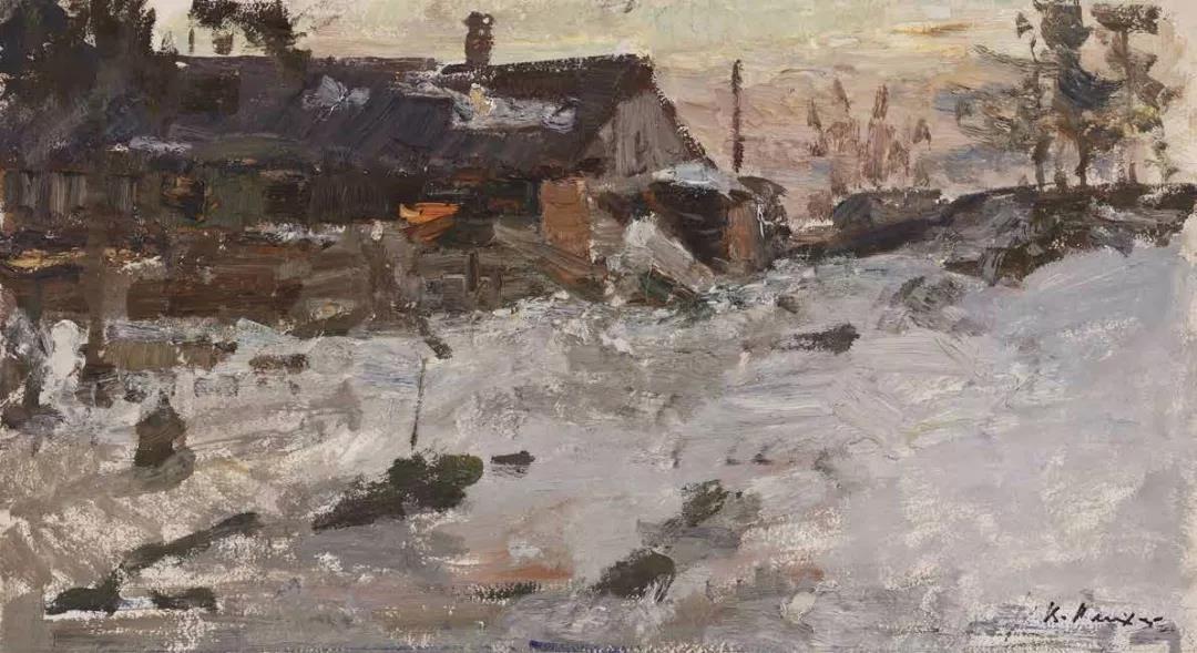 雪Снег 布面油画 х.м  70cm×38.5cm 1969.jpg