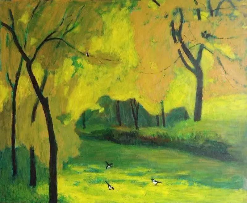 森林之歌 80x65cm 布面油画 2018年.jpg
