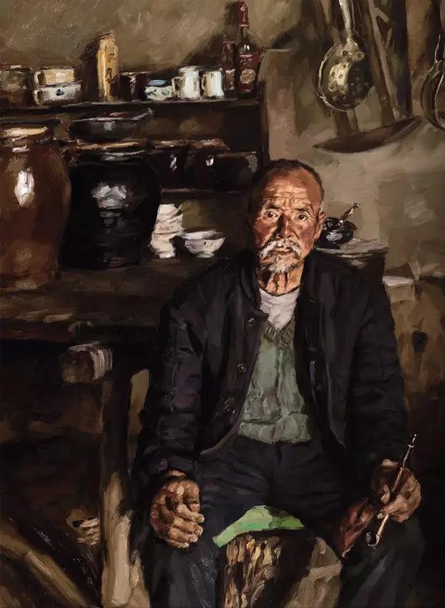 5杨飞云《大山门人家》130x95cm 布面油画 2015.jpg