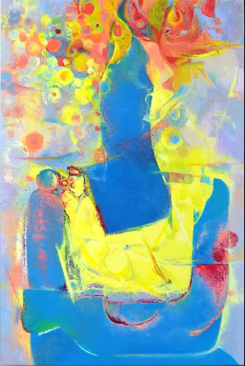陈金芬  何处望  布面丙烯  90X60cm  2017年.jpg