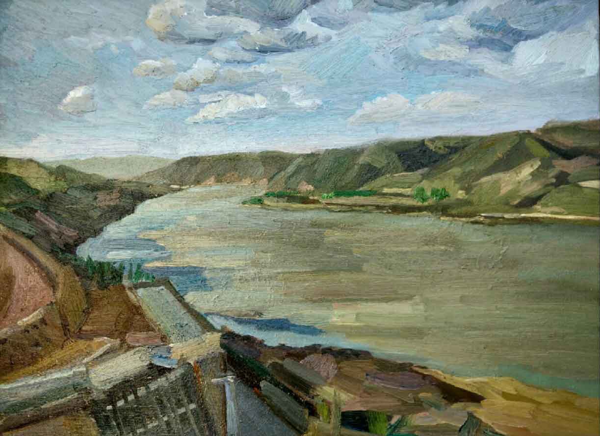 《黄河远上》，尺寸50×60cm，布面油画，2016.jpg