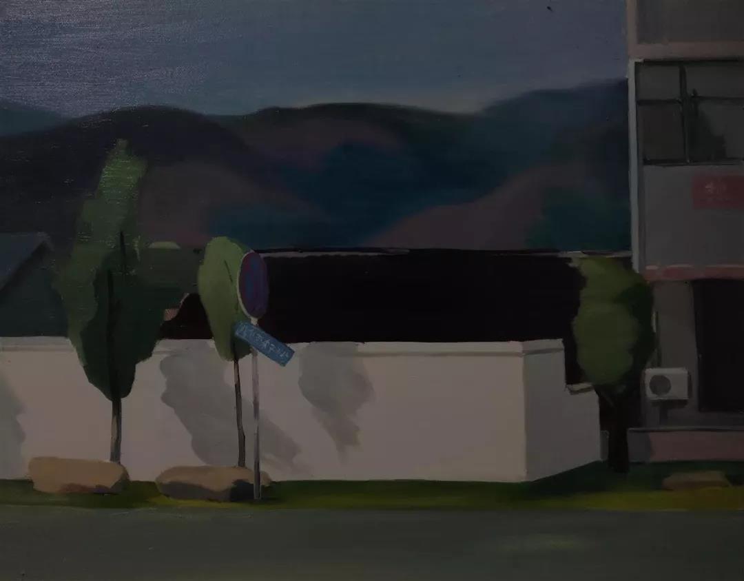 205乡道 布面油画 40×50cm 2019年.jpg
