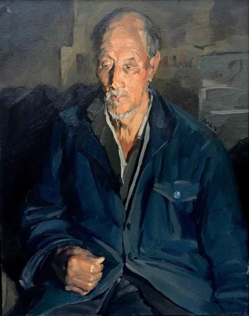 待1  布面油画  70X55cm  2018年.jpg