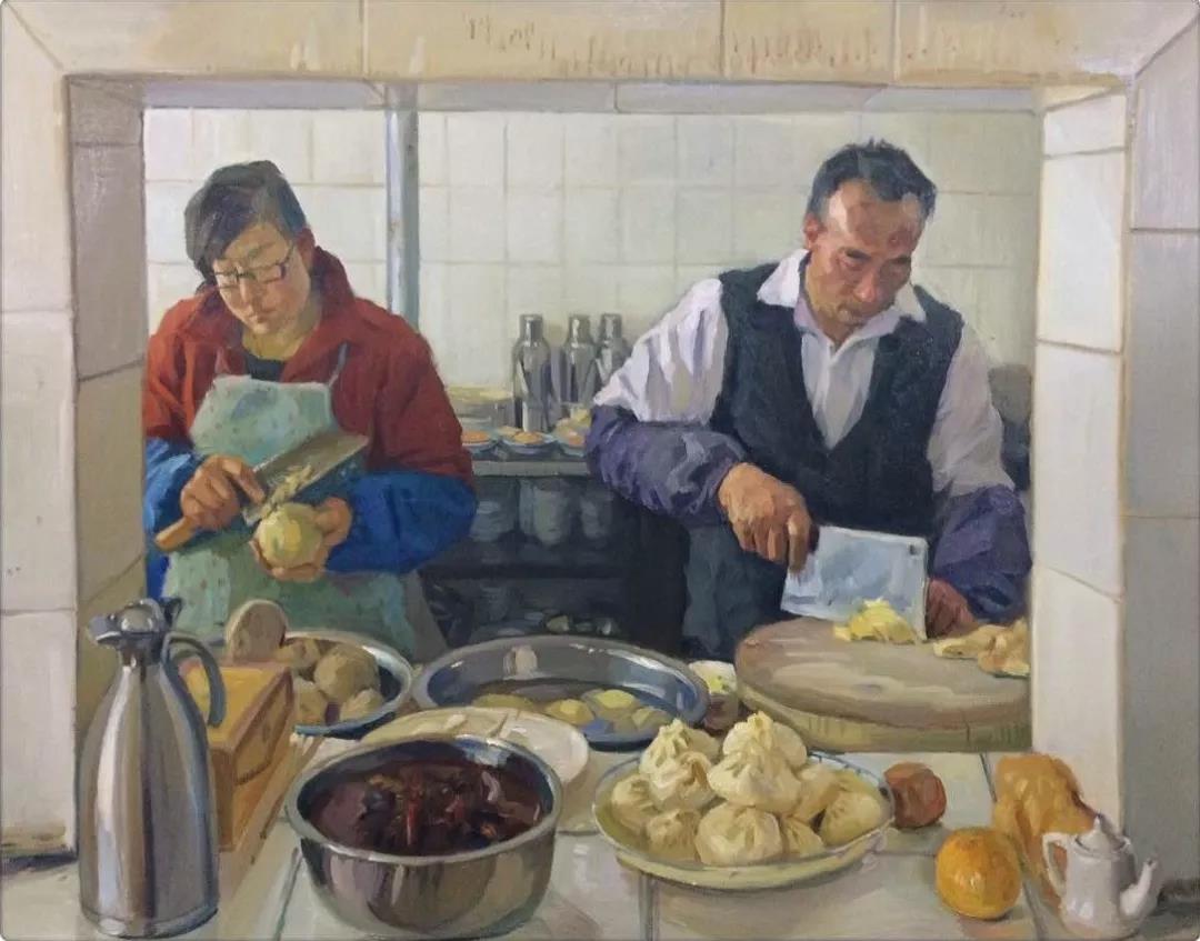 厨窗   布面油画  80X100cm  2016年.jpg