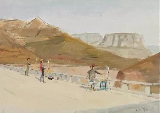 写山图Картина гор  布面油画 х.м  50cm×70cm  2014.jpg