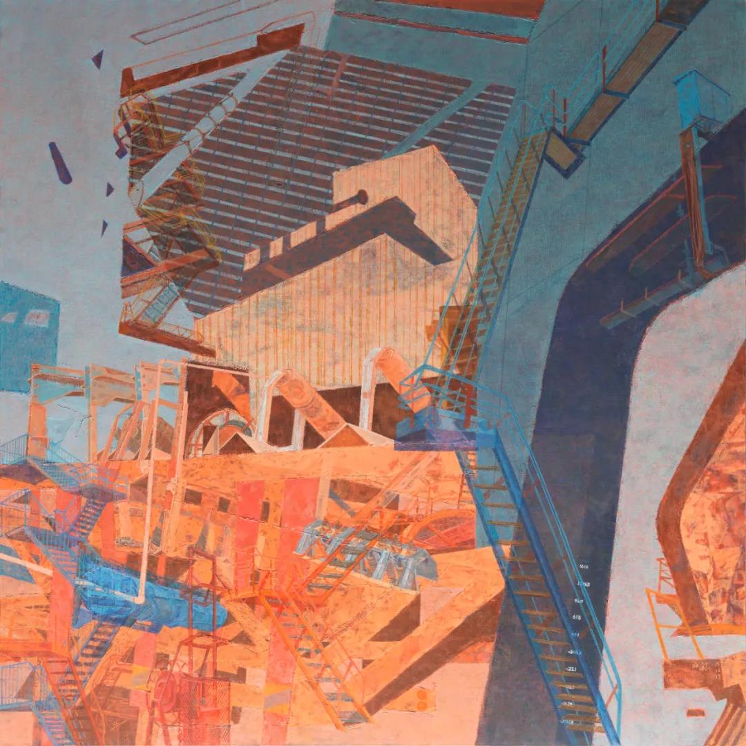 柳风  钢铁战士北部湾no.2  布面油画  180x180cm  2015年.jpg