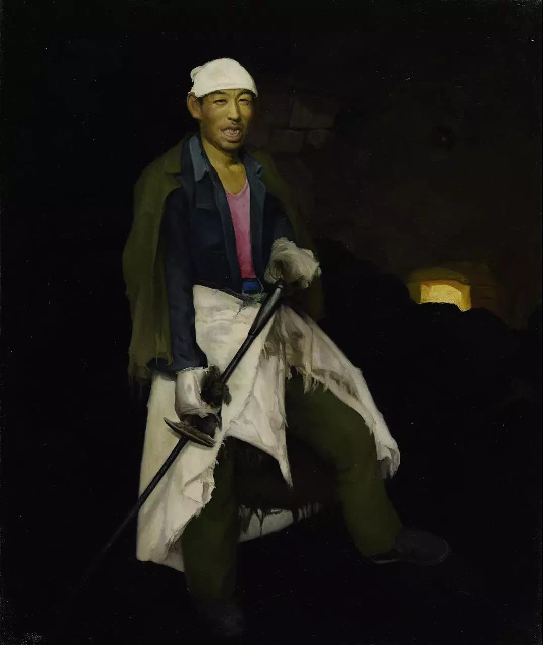梁晓宁  窑工  布面油画  60X50cm  2006年.jpg